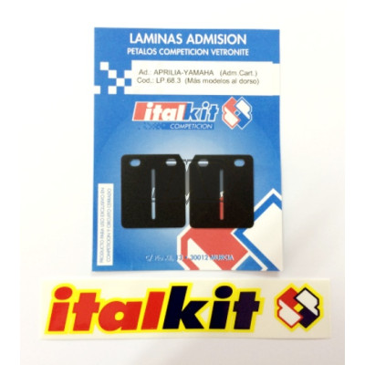 Lamelas YAMAHA DT 50 LC/ LCD /JOG/AXIS/NEOS/OVETTO /APRILIA/RALLY /SCARABEO/SR /ATALA/BENELLI/ BETA/BRANDY/BS /GILERA/RUNNER/ STALKER/ TYPHOON /ITALJET/ KTM/MACAL/ THUNDER/MALAGUTI/ MBK/MOTRON/PGO/ PIAGGIO/MINARELLI HORIZONTAL / VETRONITE - ITALKIT
